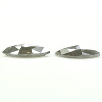 Natural Loose Marquise Salt And Pepper Diamond Black Grey Color 0.77 CT 7.40 MM Marquise Shape Rose Cut Diamond KDL1076