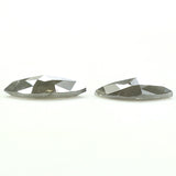Natural Loose Marquise Salt And Pepper Diamond Black Grey Color 0.77 CT 7.40 MM Marquise Shape Rose Cut Diamond KDL1076