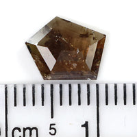 Natural Loose Shield Brown Color Diamond 1.10 CT 8.60 MM Shield Shape Rose Cut Diamond KR1869