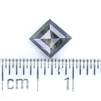 Natural Loose Kite Salt And Pepper Diamond Black Grey Color 0.50 CT 6.14 MM Kite Shape Rose Cut Diamond KDK2572