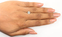 1.06 Ct Natural Loose Diamond, Round Brilliant Cut, Salt And Pepper Diamond, Gray Diamond, Rustic Diamond, Round Cut Diamond L445