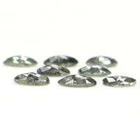 Natural Loose Marquise Salt And Pepper Diamond Black Grey Color 0.93 CT 4.10 MM Marquise Shape Rose Cut Diamond KDL1312