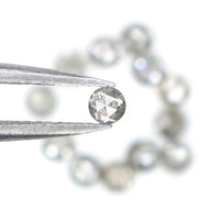 Natural Loose Round Rose Cut Diamond, Salt And Pepper Round Diamond, Natural Loose Diamond, Rose Cut Diamond, 1.21 CT Round Shape KR2648