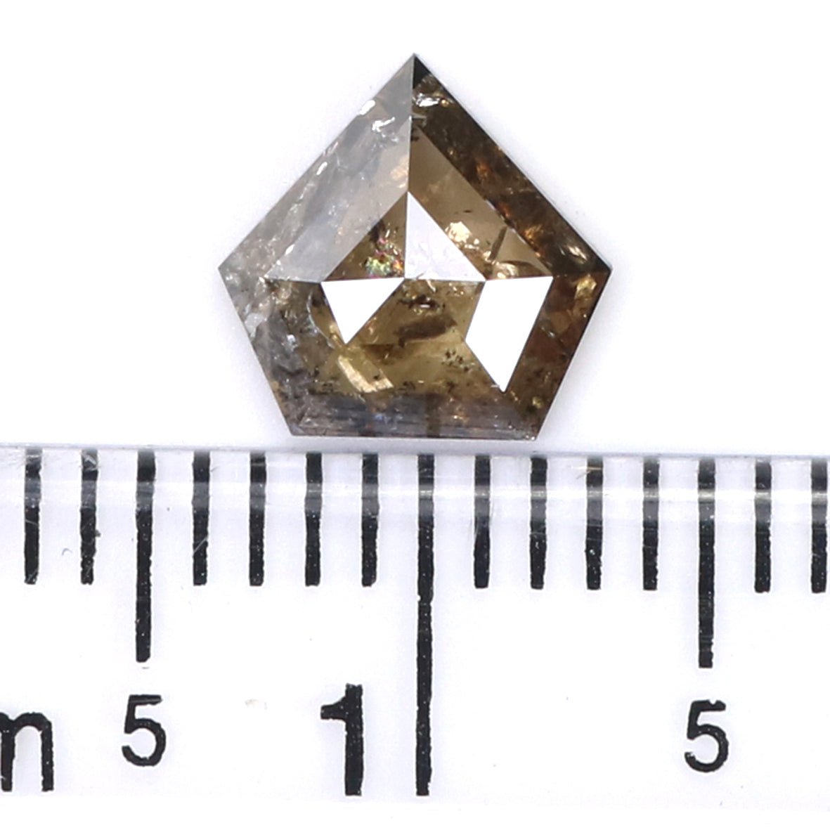 0.84 CT Natural Loose Shield Diamond Brown Color Diamond Natural Loose Diamond 6.90 MM Shield Rose Cut Diamond Shield Shape Diamond LQ7387