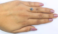 Natural Loose Kite Diamond Grey Color 1.50 CT 9.60 MM Kite Shape Rose Cut Diamond KDK2049