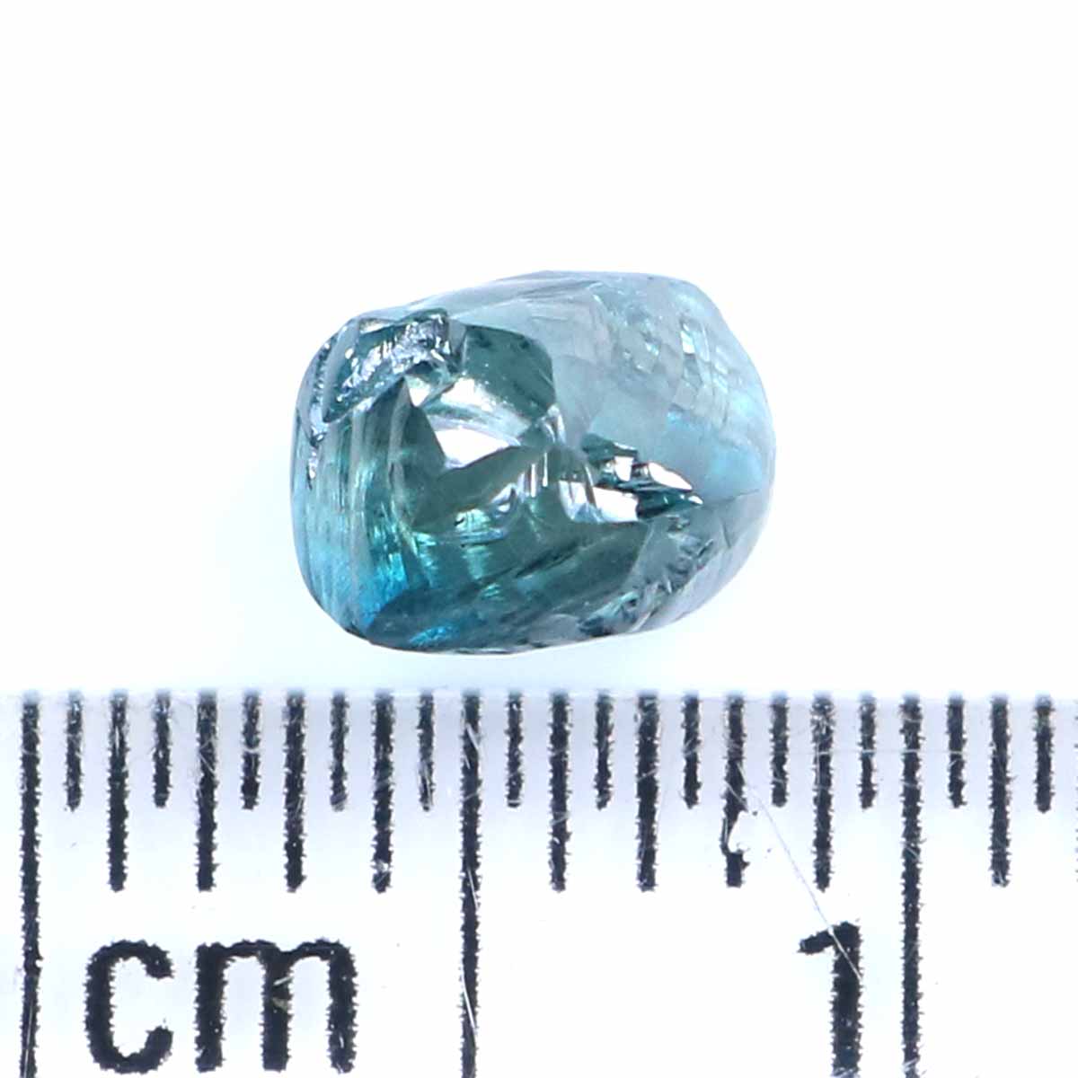 0.98 CT Natural Loose Rough Shape Diamond Blue Color Rough Cut Diamond 5.55 MM Natural Loose Blue Color Rough Irregular Cut Diamond QLB2356