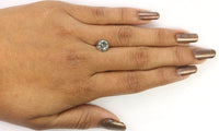 1.83 Ct Natural Loose Diamond, Round Brilliant Cut, Salt Pepper Diamond, Black Diamond, Gray Diamond, Rustic Diamond, Round Cut Diamond KDL903