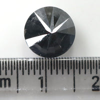 Natural Loose Round Black Color Diamond 3.43 CT 9.00 MM Round Shape Brilliant Cut Diamond KR1999