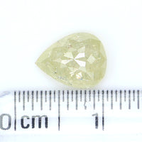 Natural Loose Pear Yellow Color Diamond 1.44 CT 8.30 MM Pear Shape Rose Cut Diamond KDL5188