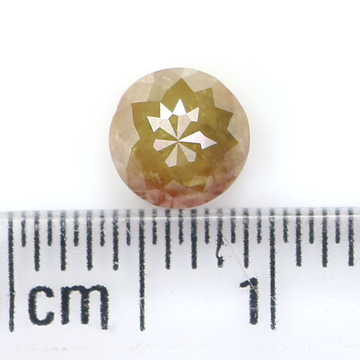 0.79 CT Natural Loose Round Rose Cut Diamond Brown Color Round Shape Diamond 5.40 MM Natural Yellow Color Round Rose Cut Diamond LQ8843