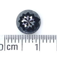 Natural Loose Round Rose Cut Black Color Diamond 1.57 CT 7.00 MM Rose Cut Shape Diamond L6819