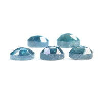 Natural Loose Rose Cut Blue Color Diamond 2.65 CT 4.59 MM Round Rose Cut Shape Diamond L2379