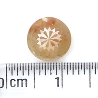 Natural Loose Rose Cut Brown Color Diamond 1.62 CT 8.00 MM Round Rose Cut Shape Diamond L7962