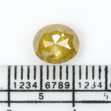 Natural Loose Oval Diamond Yellow Color 1.73 CT 7.22 MM Oval Rose Cut Shape Diamond L2696