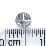 Natural Loose Round Salt And Pepper Black Grey Color Diamond 0.27 CT 4.10 MM Round Brilliant Cut Diamond KR1067
