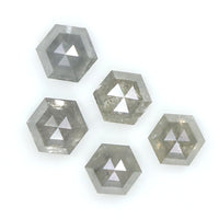 Natural Loose Hexagon Diamond Grey Color 1.01 CT 3.10 MM Hexagon Shape Rose Cut Diamond KDK1837