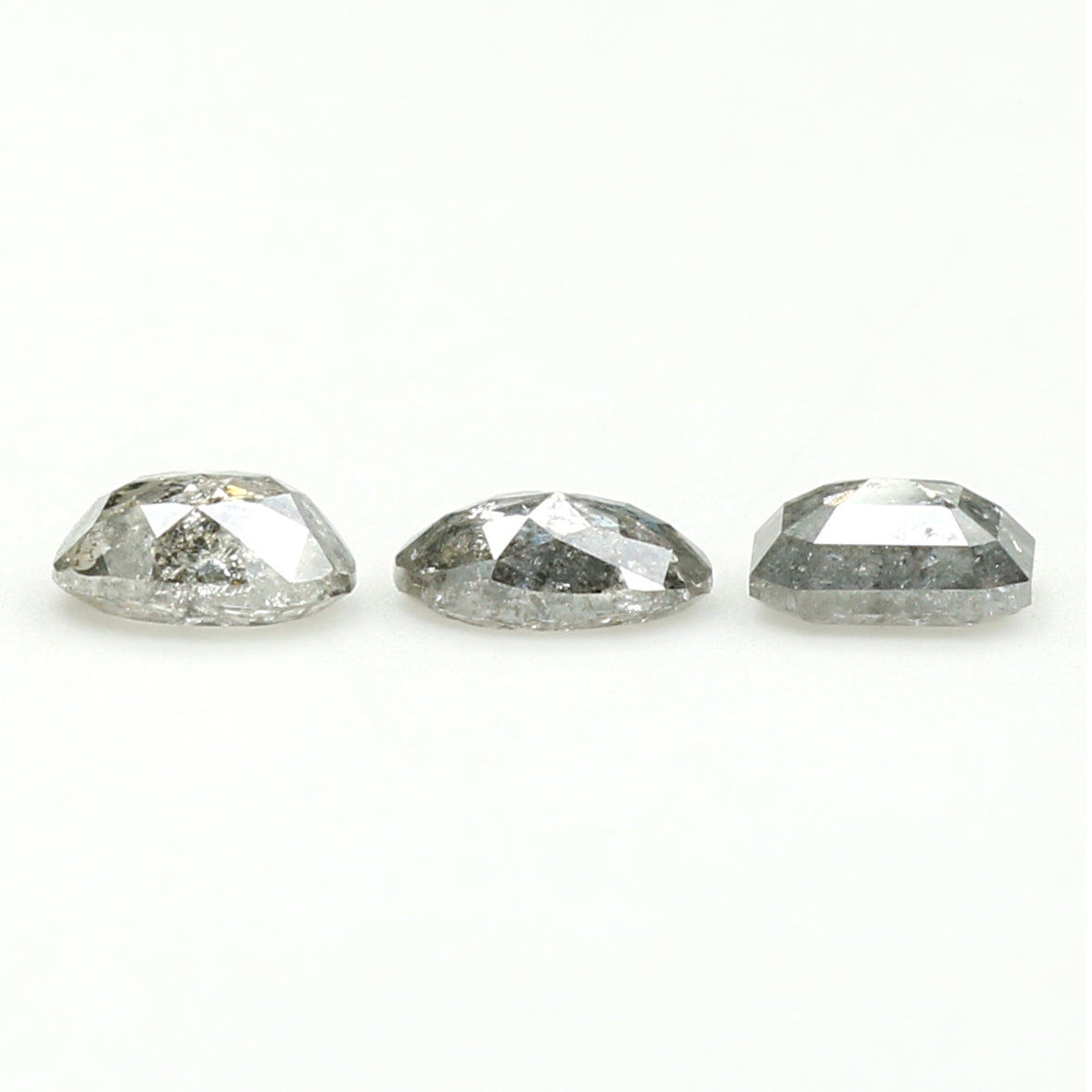 0.85 CT Natural Loose Mix Shape Diamond Salt And Pepper Mix Shape Diamond 4.25 MM Natural Black Grey Color Mix Shape Rose Cut Diamond QL636
