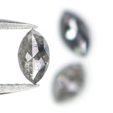 Natural Loose Marquise Diamond, Salt And Pepper Marquise Diamond, Natural Loose Diamond, Rose Cut Diamond, 0.84 CT Marquise Shape L2729