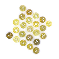 Natural Loose Rose Cut Yellow Color Diamond 1.30 CT 2.10 MM Round Rose Cut Shape Diamond L4414