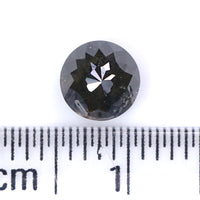 Natural Loose Rose Cut Black Color Diamond 0.98 CT 5.50 MM Round Rose Cut Shape Diamond L063