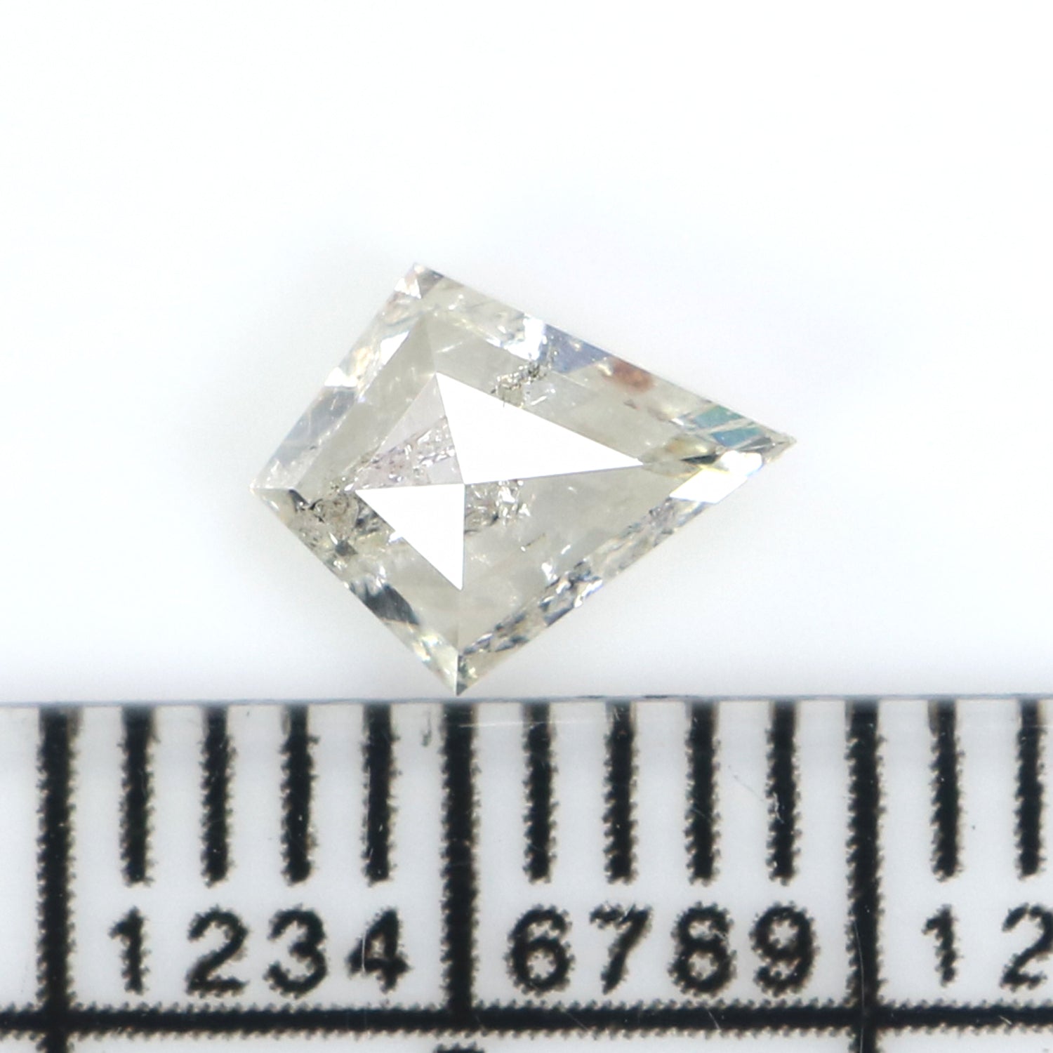 0.60 CT Natural Loose Kite Shape Diamond White - G Color Kite Cut Diamond 6.80 MM Natural Diamond White - G Kite Rose Cut Diamond QL2578