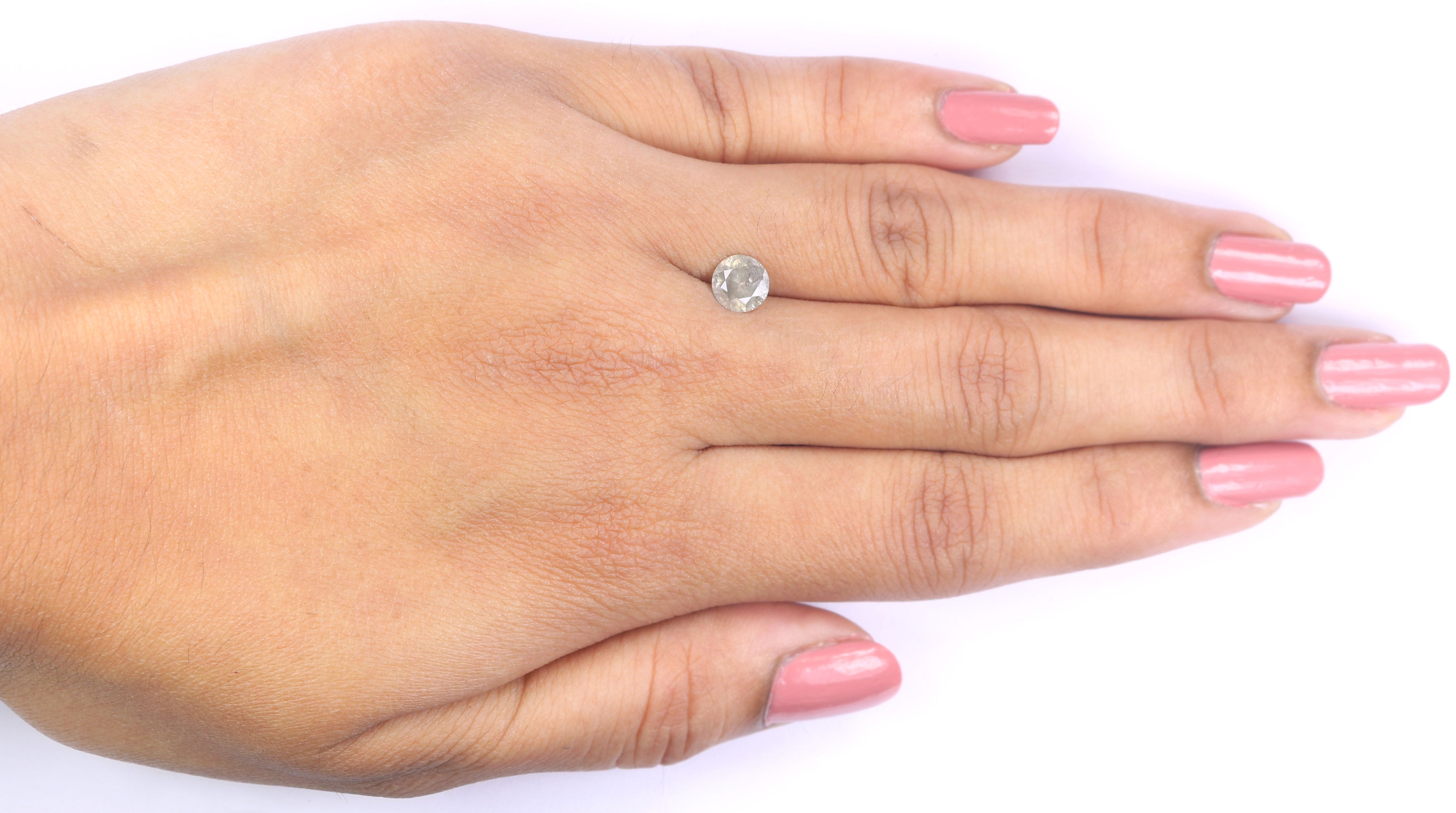 Natural Loose Round Brilliant Cut Grey Color Diamond 0.79 CT 5.90 MM Round Shape Diamond KR1779