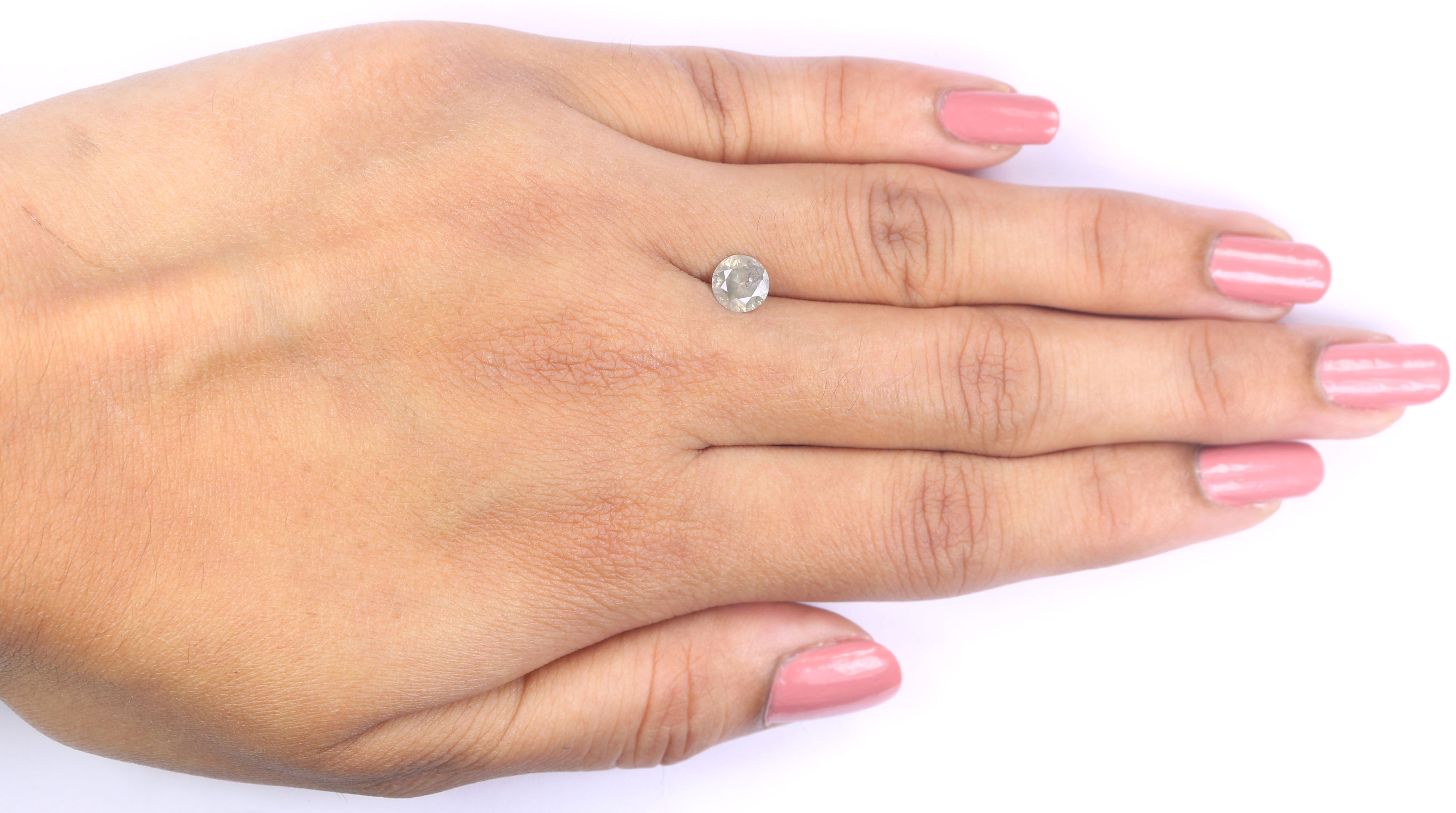 0.79 CT Natural Loose Round Shape Diamond Grey Color Round Cut Diamond 5.90 MM Natural Loose Grey Color Round Brilliant Cut Diamond KQ1779