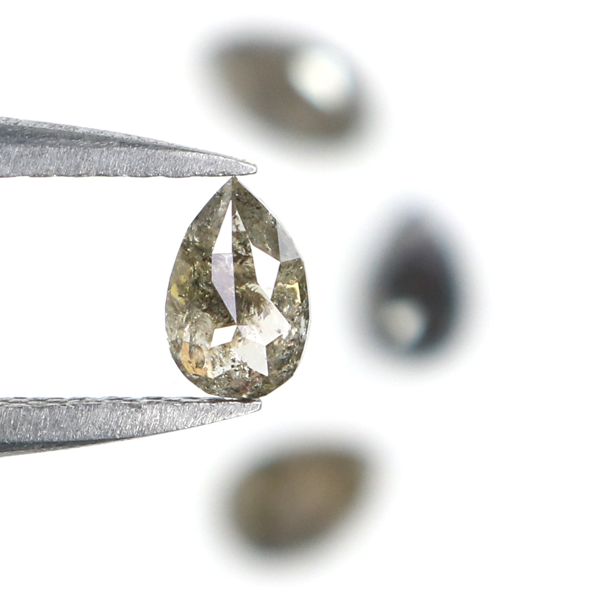 0.72 CT Natural Loose Mix Shape Diamond Salt And Pepper Mix Shape Diamond 5.25 MM Natural Black Grey Color Mix Shape Rose Cut Diamond KQ2638