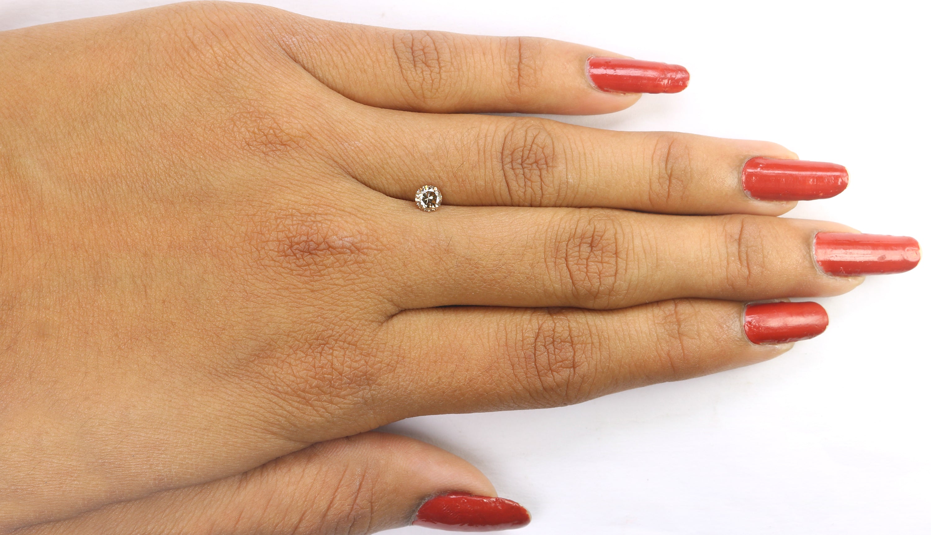 0.32 Ct Natural Loose Round Shape Diamond Brown Color Round Cut Diamond 4.25 MM Natural Loose Brown Color Round Brilliant Cut Diamond LQ838