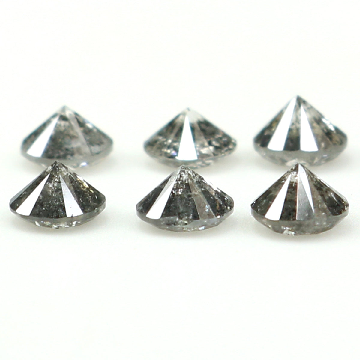0.81 CT Natural Loose Round Shape Diamond Salt And Pepper Round Cut Diamond 3.10 MM Natural Loose Diamond Round Brilliant Cut Diamond QL1395