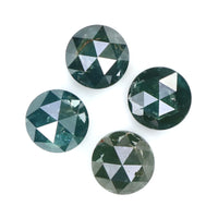Natural Loose Rose Cut Blue Color Diamond 2.32 CT 4.80 MM Round Rose Cut Shape Diamond L9034