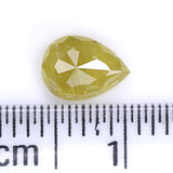 Natural Loose Pear Yellow Color Diamond 0.67 CT 6.45 MM Pear Shape Rose Cut Diamond KR2238