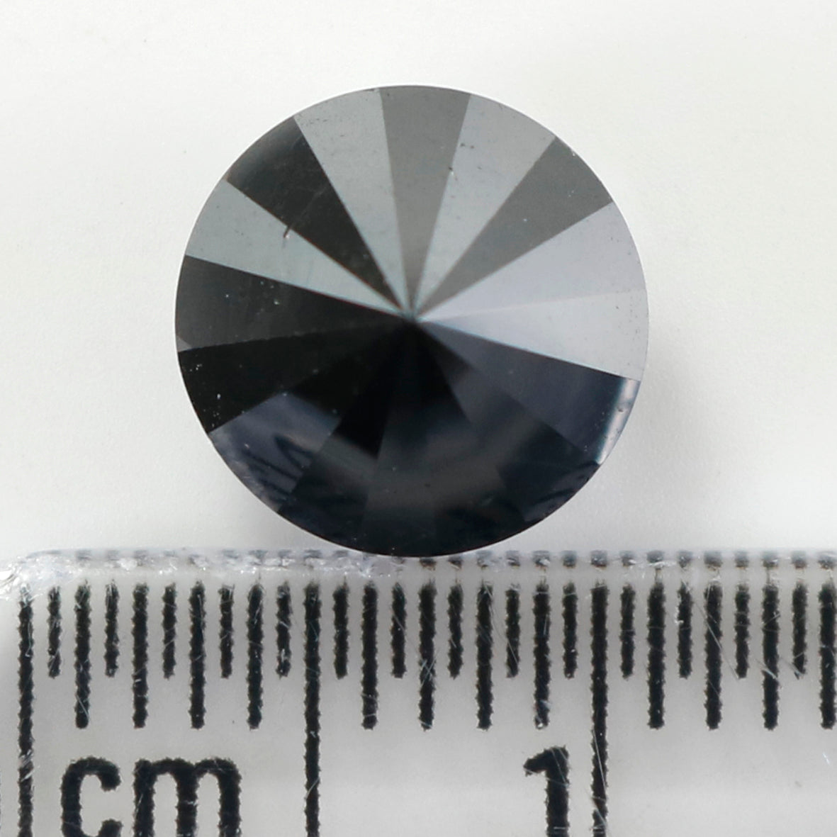 2.98 Ct Natural Loose Round Shape Diamond Black Color Round Cut Diamond 8.15 MM Natural Black Diamond Round Brilliant Cut Diamond LQ407
