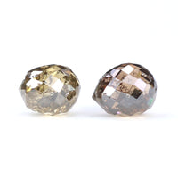 Natural Loose briolette Brown Color Diamond 1.01 CT 4.35 MM Drop Shape Rose Cut Diamond L111