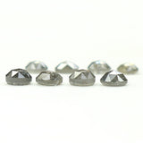 Natural Loose Rose Cut Salt And Pepper Diamond Black Grey Color 1.34 CT 2.90 MM Rose Cut Shape Diamond KDL1137