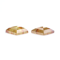 Natural Loose Kite Pair Brown Color Diamond 0.82 CT 6.49 MM Kite Rose Cut Diamond KDL2462