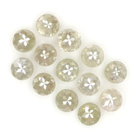 Natural Loose Rose Cut Diamond Grey Color 1.48 CT 2.70 MM Round Rose Cut Shape Diamond KR185
