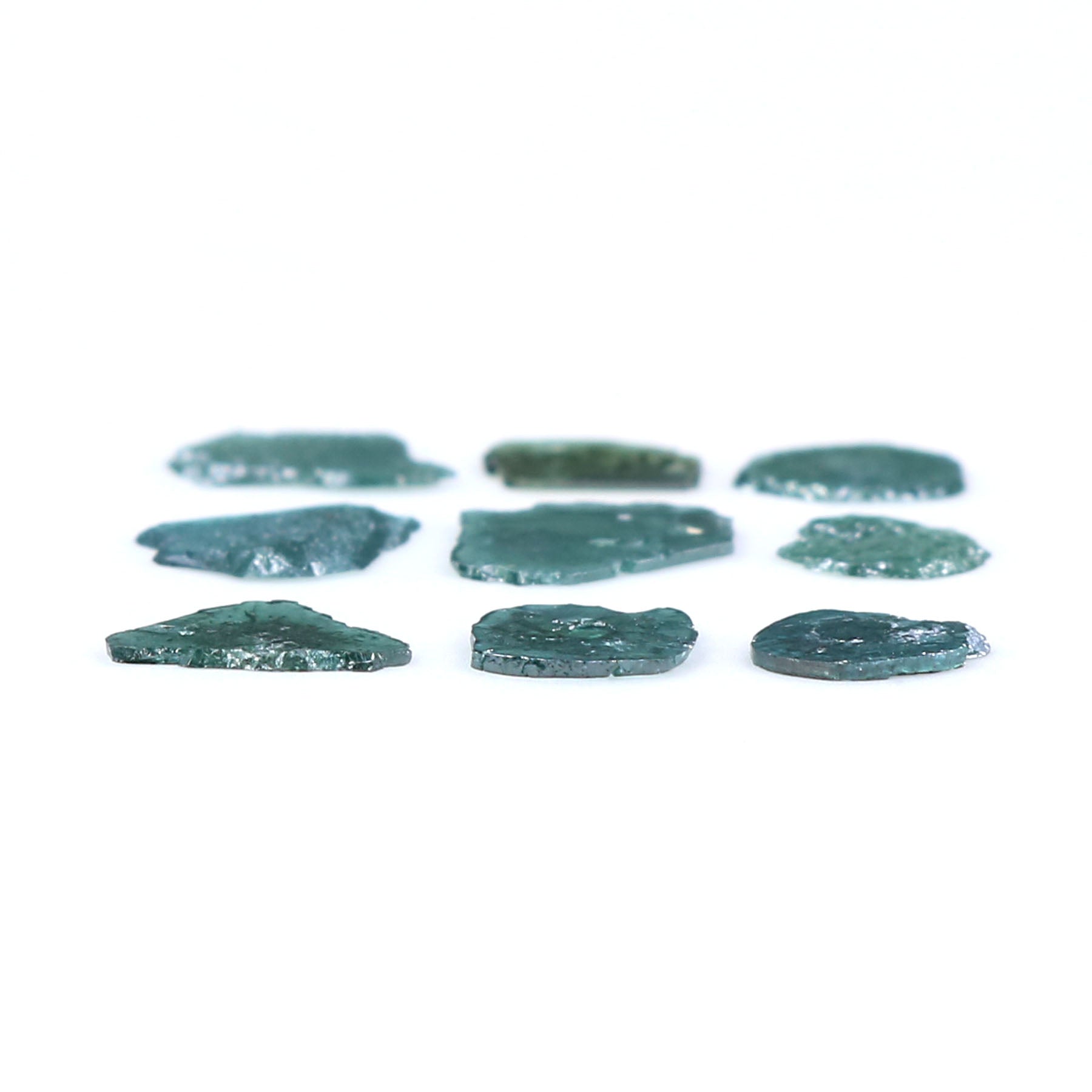 1.90 CT Natural Loose Slice Shape Diamond Blue Color Slice Cut Diamond 5.00 MM Natural Loose Blue Color Slice Irregular Cut Diamond LQ9173