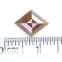 Natural Loose Kite Diamond Grey Brown Color 1.10 CT 9.80 MM Kite Shape Rose Cut Diamond L8105
