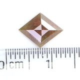 Natural Loose Kite Diamond Grey Brown Color 1.10 CT 9.80 MM Kite Shape Rose Cut Diamond L8105