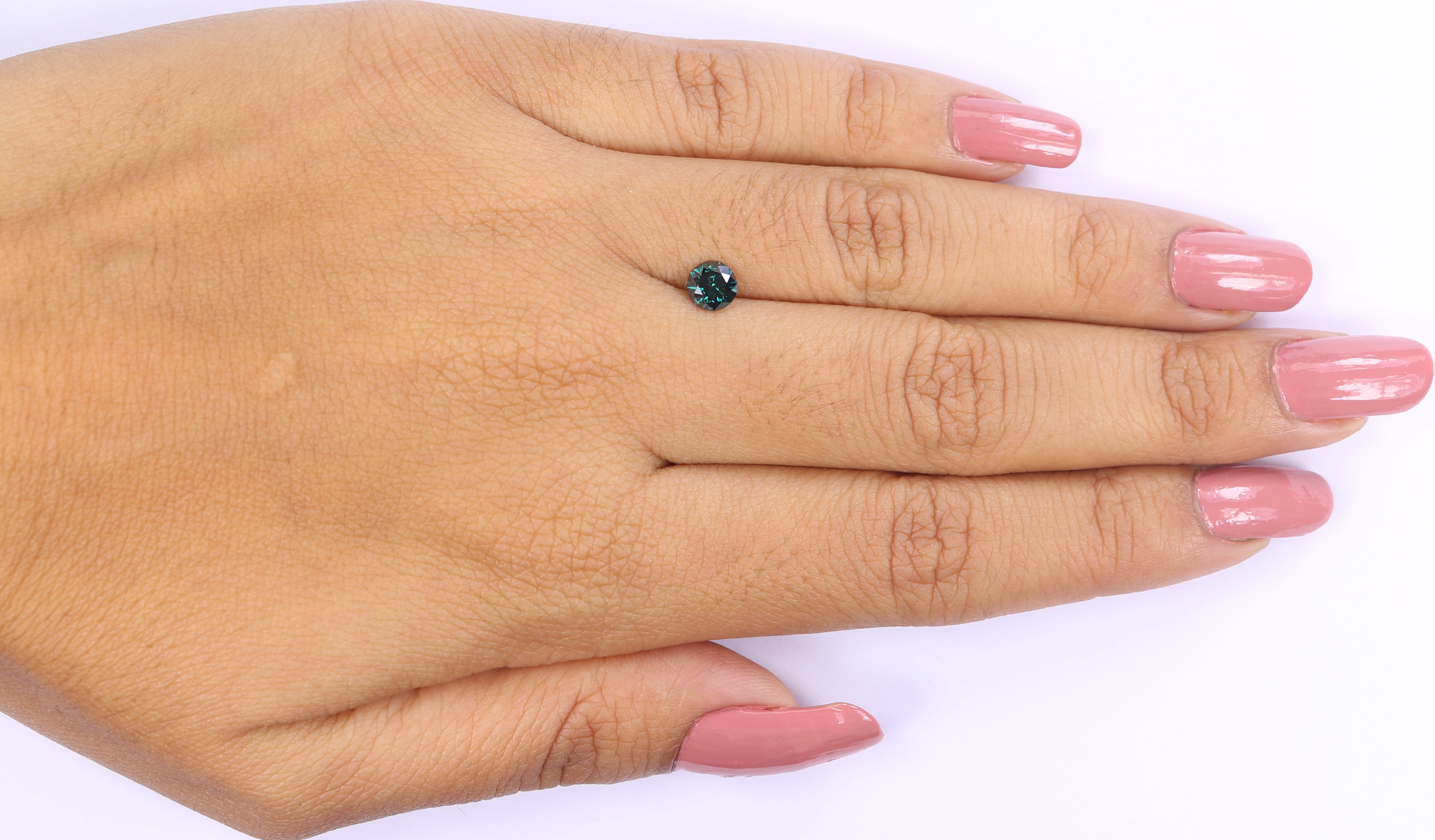 0.53 Ct Natural Loose Round Shape Diamond Blue Color Round Cut Diamond 5.00 MM Natural Loose Blue Diamond Round Brilliant Cut Diamond QL6201