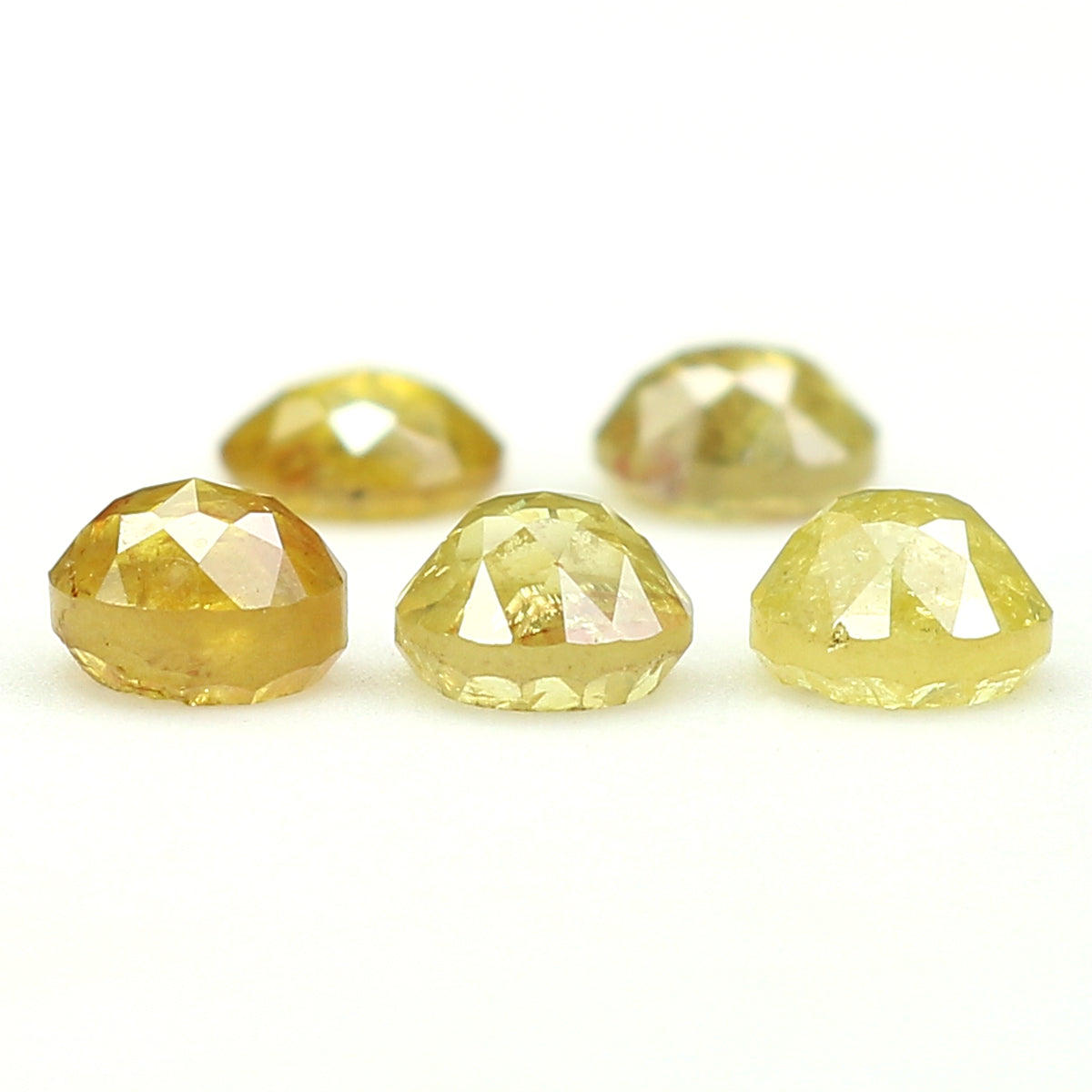 1.75 CT Natural Loose Rose Cut Diamond Yellow Color Round Shape Diamond 4.00 MM Natural Loose Yellow Color Round Rose Cut Diamond LQ1041