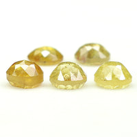 Natural Loose Rose Cut Yellow Color Diamond 1.75 CT 4.00 MM Rose Cut Shape Diamond L1041