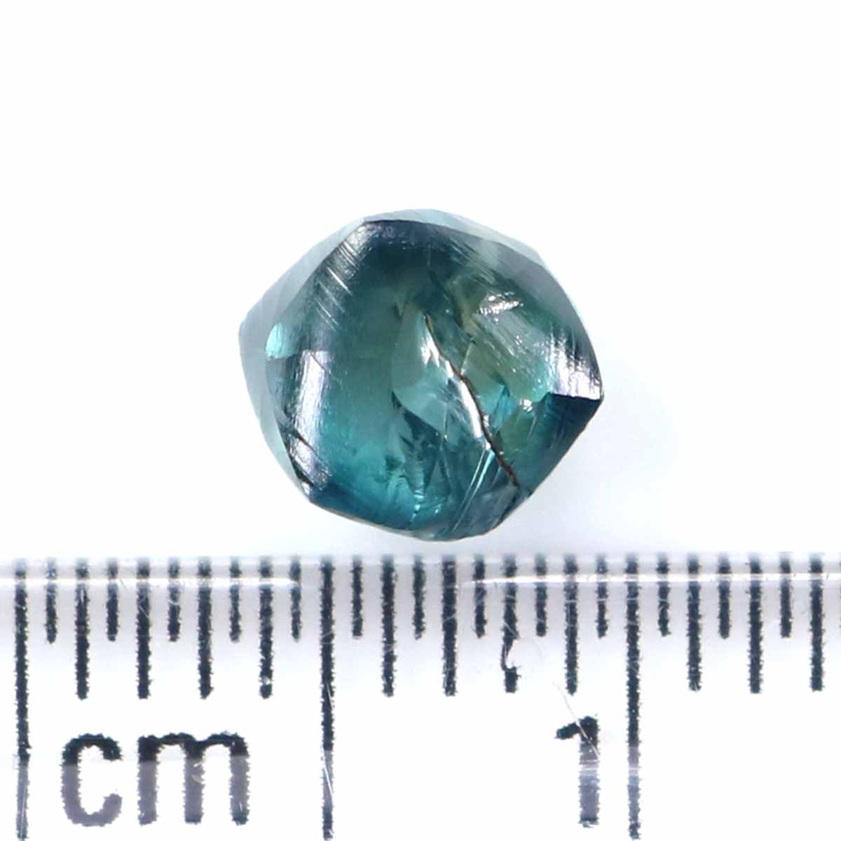 Natural Loose Crystal Rough Blue Color Diamond 1.35 CT 6.40 MM Rough Irregular Cut Diamond KDL2350