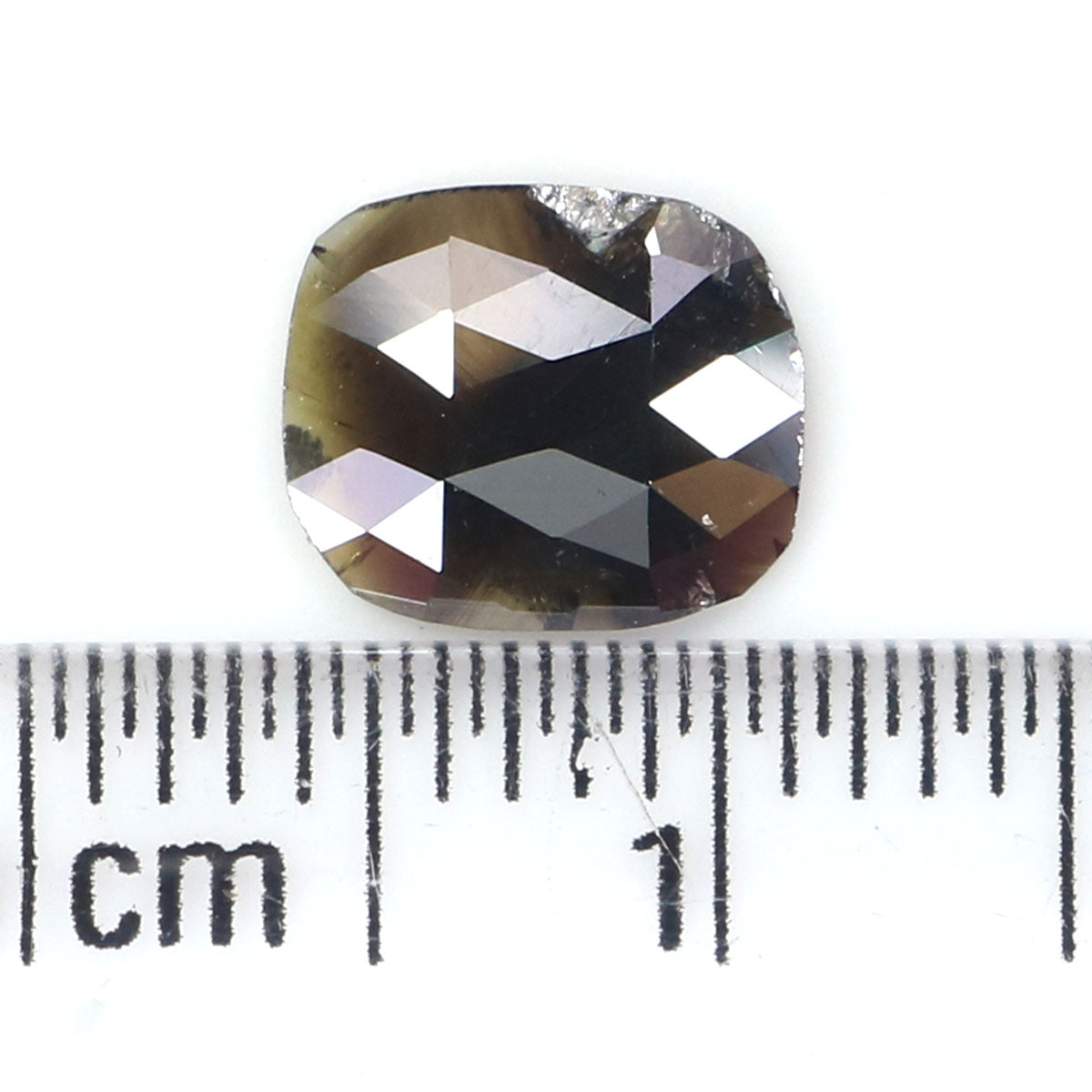 0.74 CT Natural Loose Cushion Shape Diamond Brown Color Cushion Diamond 7.50 MM Natural Loose Brown Color Cushion Rose Cut Diamond LQ6939
