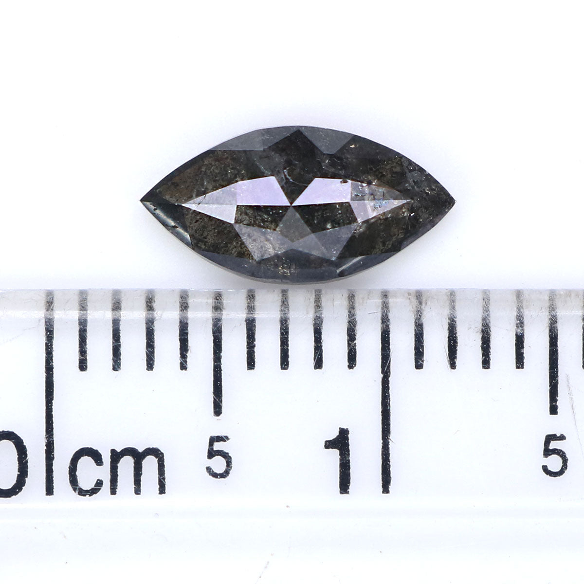 0.88 CT Natural Loose Marquise Shape Diamond Salt And Pepper Marquise Rose Cut Diamond 9.45 MM Black Grey Color Marquise Cut Diamond LQ2160