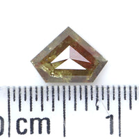 Natural Loose Shield Brown Color Diamond 0.66 CT 5.10 MM Shield Shape Rose Cut Diamond L369
