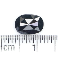 Natural Loose Oval Diamond Black Color 1.27 CT 8.10 MM Oval Shape Rose Cut Diamond KR1845