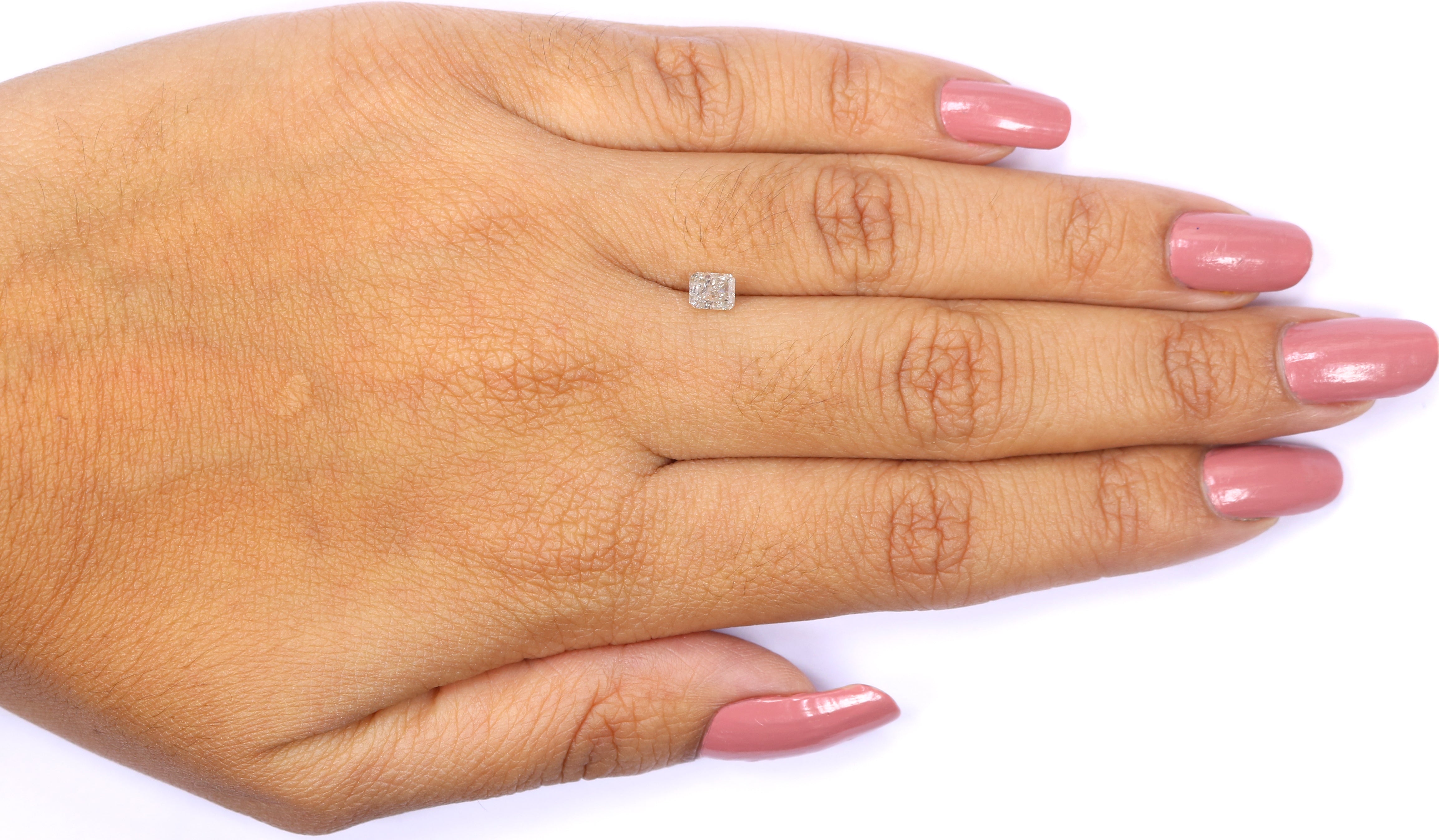 0.54 CT Natural Loose Emerald Shape Diamond Grey Color Emerald Cut Diamond 4.60 MM Natural Yellow Color Emerald Brilliant Cut Diamond LQ7413