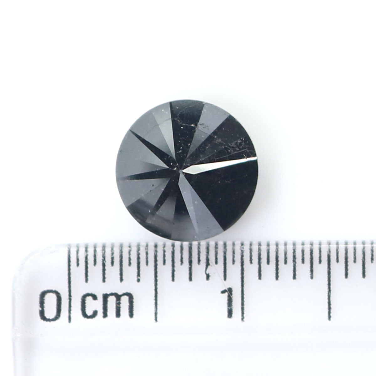 Natural Loose Round Black Color Diamond 2.91 CT 8.20 MM Round Brilliant Cut Diamond L1688